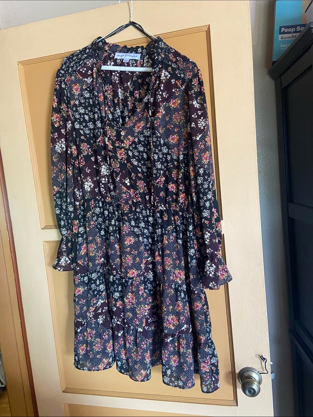 Emma and Michelle tiered floral mini dress Large